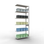 Anbauregal, Fachbodenregal Stecksystem MULTIplus150, 2500...