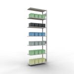 Anbauregal, Fachbodenregal Stecksystem MULTIplus150, 3000...