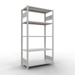 Grundregal, Fachbodenregal Stecksystem MULTIplus150, 2000...