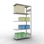 Anbauregal, Fachbodenregal Stecksystem MULTIplus150, 2000...
