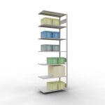 Anbauregal, Fachbodenregal Stecksystem MULTIplus150, 3000...