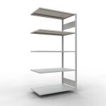 Anbauregal, Fachbodenregal Stecksystem MULTIplus150, 2000...