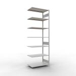 Anbauregal, Fachbodenregal Stecksystem MULTIplus150, 3000...