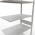 Anbauregal, Fachbodenregal Stecksystem MULTIplus150, 3000 x 1000 x 600 mm (HxBxT), 7 Fachböden, Längenriegel, RAL 7035 lichtgrau