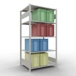 Grundregal, Fachbodenregal Stecksystem MULTIplus150, 2000...