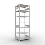 Grundregal, Fachbodenregal Stecksystem MULTIplus150, 3000...