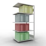 Anbauregal, Fachbodenregal Stecksystem MULTIplus150, 2000...