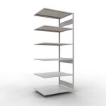 Anbauregal, Fachbodenregal Stecksystem MULTIplus150, 2500...
