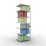 Anbauregal, Fachbodenregal Stecksystem MULTIplus150, 3000...