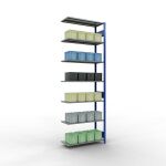 Anbauregal, Fachbodenregal Stecksystem MULTIplus150, 3000...