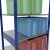 Grundregal, Fachbodenregal Stecksystem MULTIplus150, 2500 x 1000 x 800 mm (HxBxT), 6 Fachböden, Längenriegel, RAL 5010 enzianblau/verzinkt