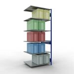 Anbauregal, Fachbodenregal Stecksystem MULTIplus150, 2500...