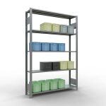 Grundregal, Fachbodenregal Stecksystem MULTIplus150, 2000...