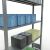 Grundregal, Fachbodenregal Stecksystem MULTIplus150, 2000 x 1300 x 300 mm (HxBxT), 5 Fachböden, Längenriegel, verzinkt