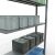 Anbauregal, Fachbodenregal Stecksystem MULTIplus150, 2000 x 1300 x 300 mm (HxBxT), 5 Fachböden, Längenriegel, verzinkt