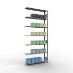 Anbauregal, Fachbodenregal Stecksystem MULTIplus150, 3000...