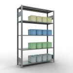 Grundregal, Fachbodenregal Stecksystem MULTIplus150, 2000...