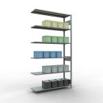 Anbauregal, Fachbodenregal Stecksystem MULTIplus150, 2500...