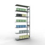 Anbauregal, Fachbodenregal Stecksystem MULTIplus150, 3000...