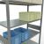 Grundregal, Fachbodenregal Stecksystem MULTIplus150, 3000 x 1300 x 600 mm (HxBxT), 7 Fachböden, Längenriegel, verzinkt