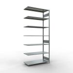 Anbauregal, Fachbodenregal Stecksystem MULTIplus150, 3000...