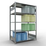 Grundregal, Fachbodenregal Stecksystem MULTIplus150, 2000...