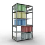 Grundregal, Fachbodenregal Stecksystem MULTIplus150, 2500...