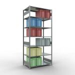 Grundregal, Fachbodenregal Stecksystem MULTIplus150, 3000...