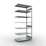 Anbauregal, Fachbodenregal Stecksystem MULTIplus150, 3000...
