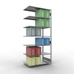 Anbauregal, Fachbodenregal Stecksystem MULTIplus150, 3000...