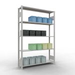 Grundregal, Fachbodenregal Stecksystem MULTIplus150, 2000...