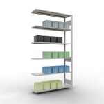 Anbauregal, Fachbodenregal Stecksystem MULTIplus150, 2500...