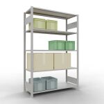 Grundregal, Fachbodenregal Stecksystem MULTIplus150, 2000...