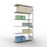 Anbauregal, Fachbodenregal Stecksystem MULTIplus150, 2500...