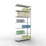 Anbauregal, Fachbodenregal Stecksystem MULTIplus150, 3000...