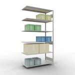 Anbauregal, Fachbodenregal Stecksystem MULTIplus150, 2500...