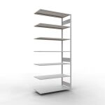 Anbauregal, Fachbodenregal Stecksystem MULTIplus150, 3000...
