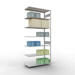 Anbauregal, Fachbodenregal Stecksystem MULTIplus150, 3000...