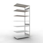 Anbauregal, Fachbodenregal Stecksystem MULTIplus150, 3000...