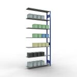 Anbauregal, Fachbodenregal Stecksystem MULTIplus150, 3000...