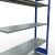 Anbauregal, Fachbodenregal Stecksystem MULTIplus150, 2000 x 1300 x 400 mm (HxBxT), 5 Fachböden, Längenriegel, RAL 5010 enzianblau/verzinkt