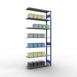 Anbauregal, Fachbodenregal Stecksystem MULTIplus150, 3000...