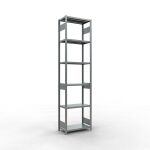 Grundregal, Fachbodenregal Stecksystem MULTIplus250, 3000...