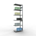 Anbauregal, Fachbodenregal Stecksystem MULTIplus250, 2500...