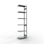 Anbauregal, Fachbodenregal Stecksystem MULTIplus250, 3000...