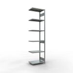 Anbauregal, Fachbodenregal Stecksystem MULTIplus250, 3000...