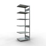 Anbauregal, Fachbodenregal Stecksystem MULTIplus250, 2500...