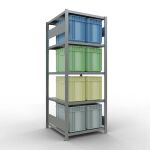 Grundregal, Fachbodenregal Stecksystem MULTIplus250, 2000...