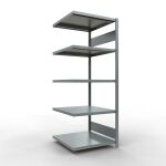 Anbauregal, Fachbodenregal Stecksystem MULTIplus250, 2000...