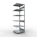 Anbauregal, Fachbodenregal Stecksystem MULTIplus250, 2500...